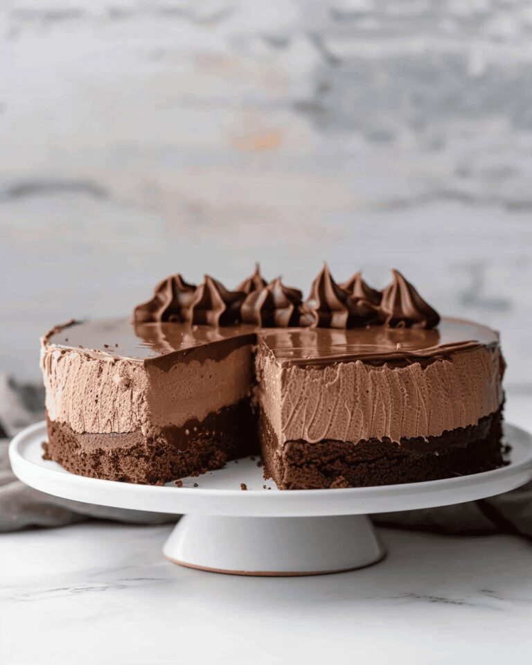 Triple Chocolate Mousse Cake Recipe