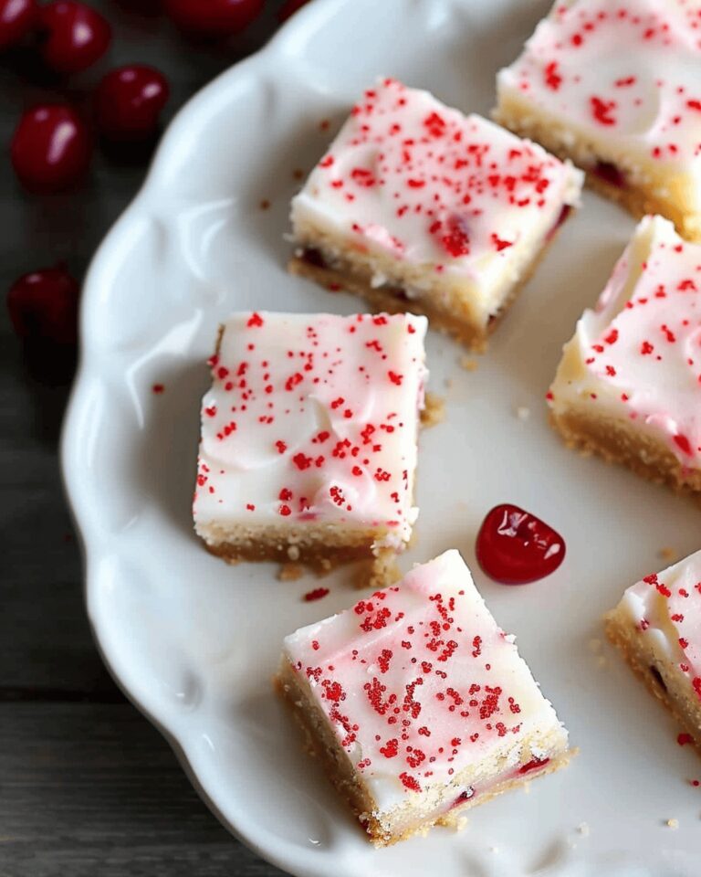 Maraschino Cherry Sugar Cookie Bars Recipe