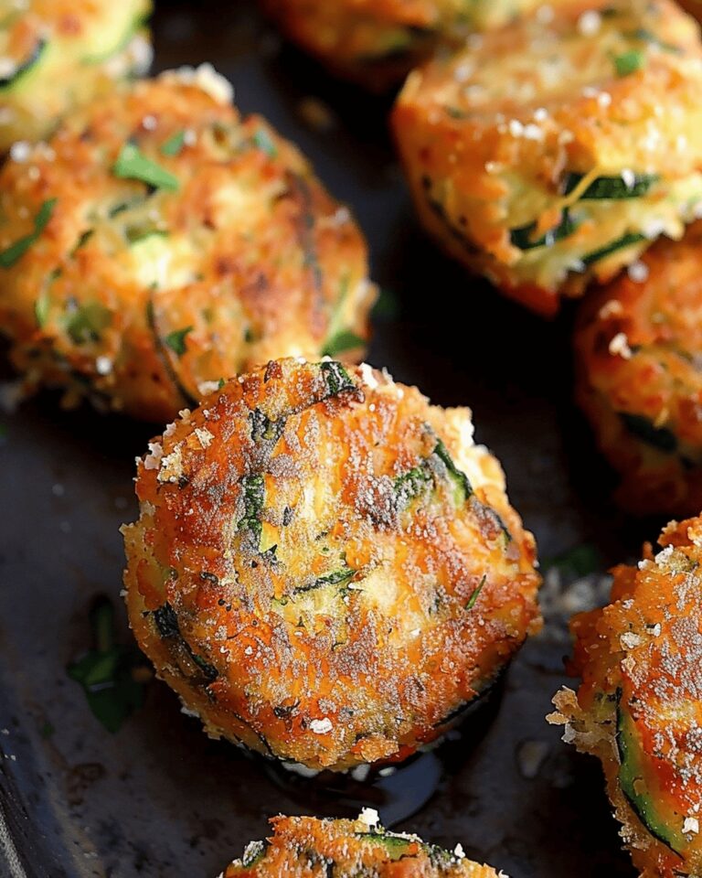 Crispy Zucchini Garlic Fritters Recipe