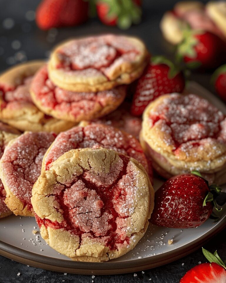 Sweet Strawberry Sugar Cookies Recipe