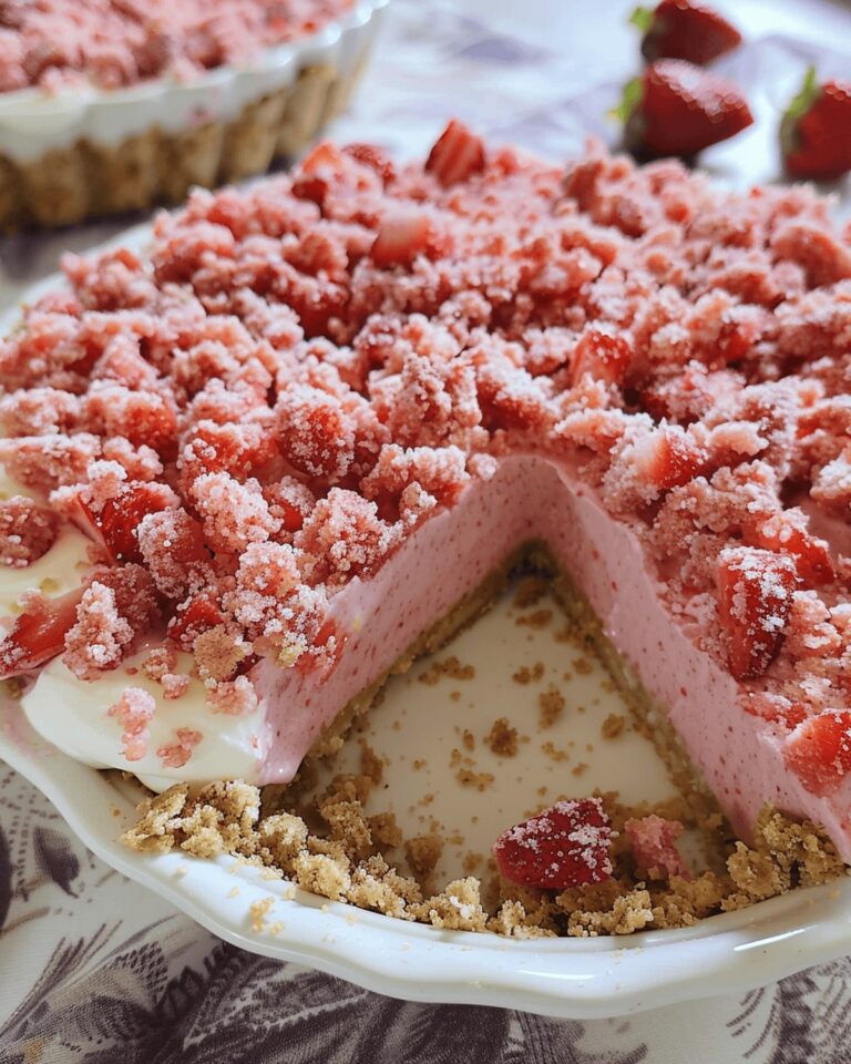 Strawberry Shortcake Freezer Pie Recipe