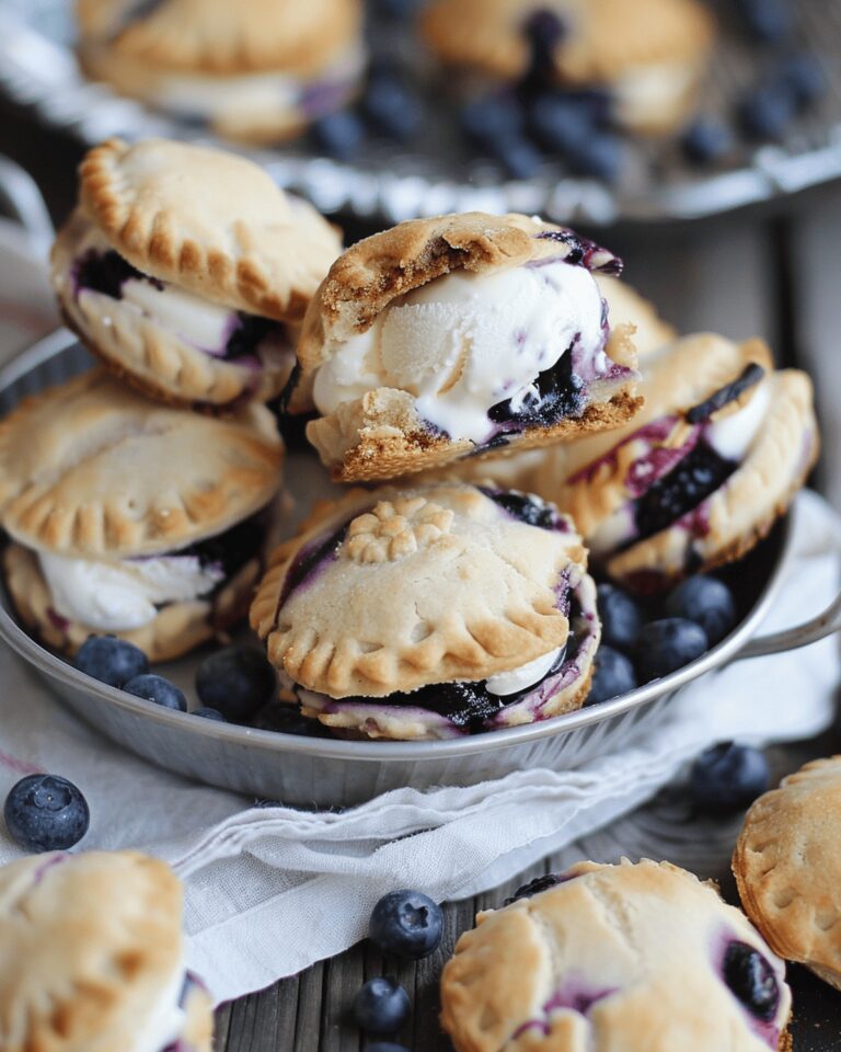 Blueberry Pie Ice Cream Sandwiches Recipe