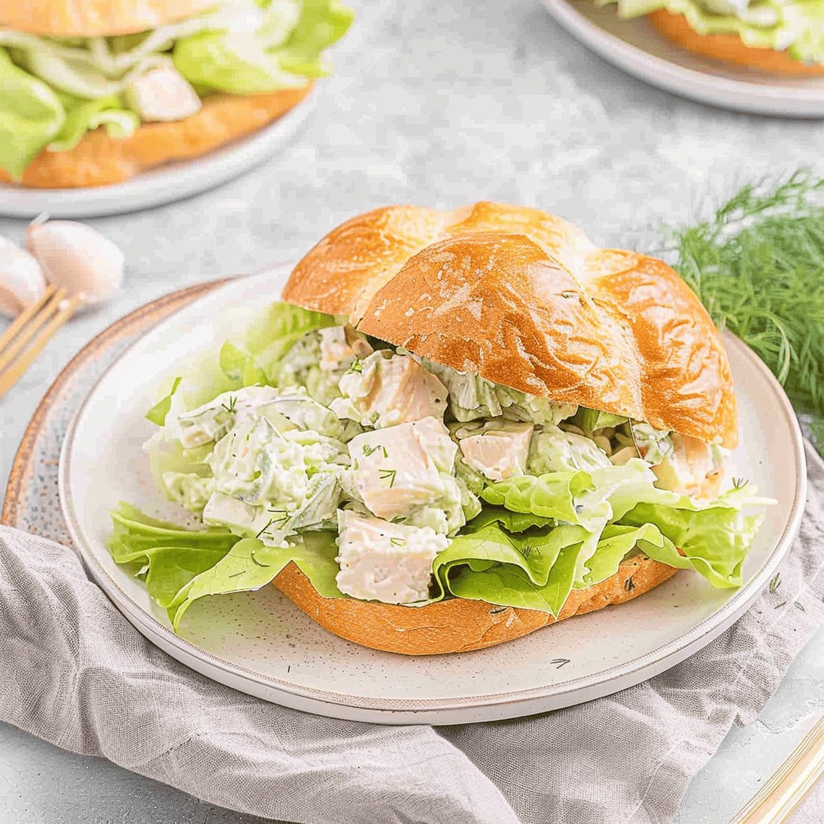 Chicken Cucumber Salad Sandwich Recipe