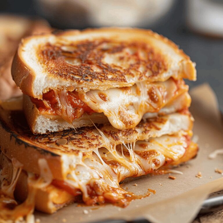 Cheesy Gourmet Pizza Grilled Cheese Delight Recipe