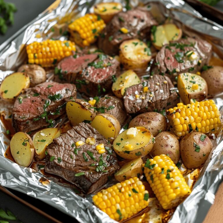 Savory Steak and Potato Foil Packets Recipe