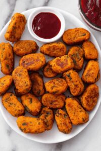 Baked Sweet Potato Zucchini Tots Recipe