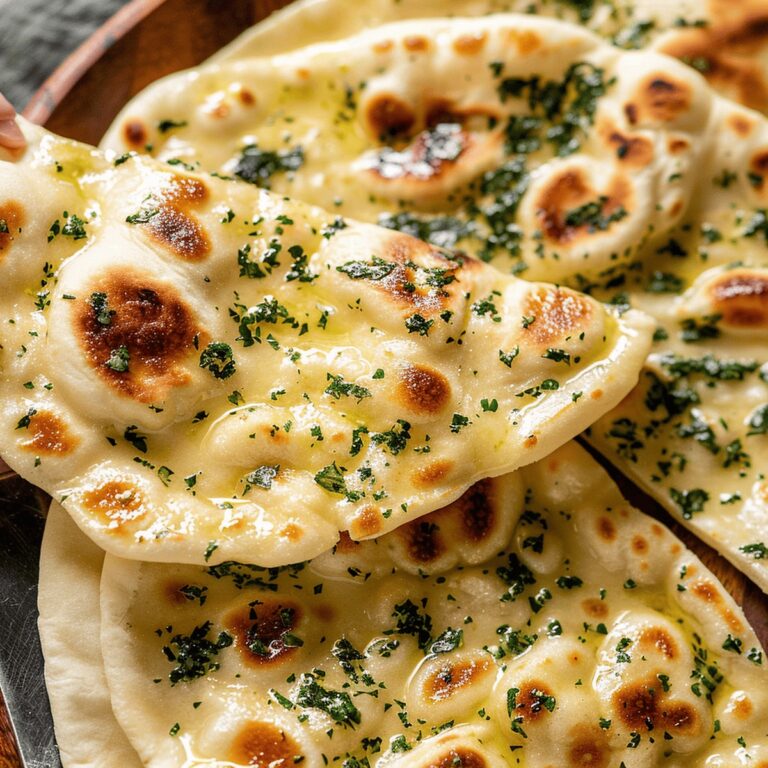 Buttery Garlic Naan Bread Recipe