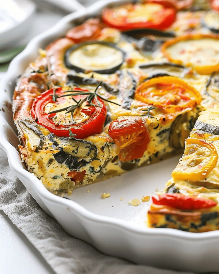 Crustless Garden Vegetable Quiche Recipe