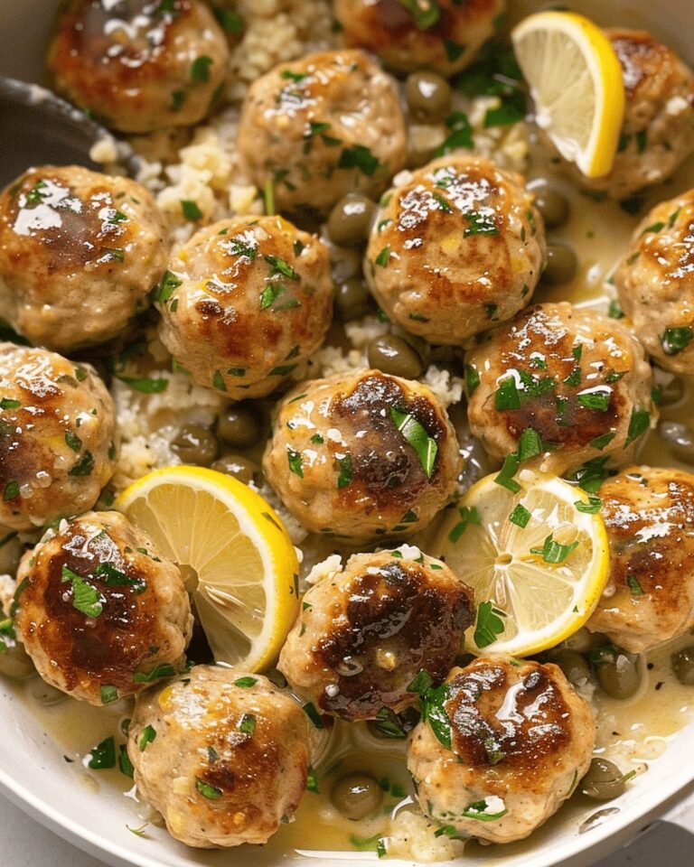 Chicken Piccata Meatballs Recipe
