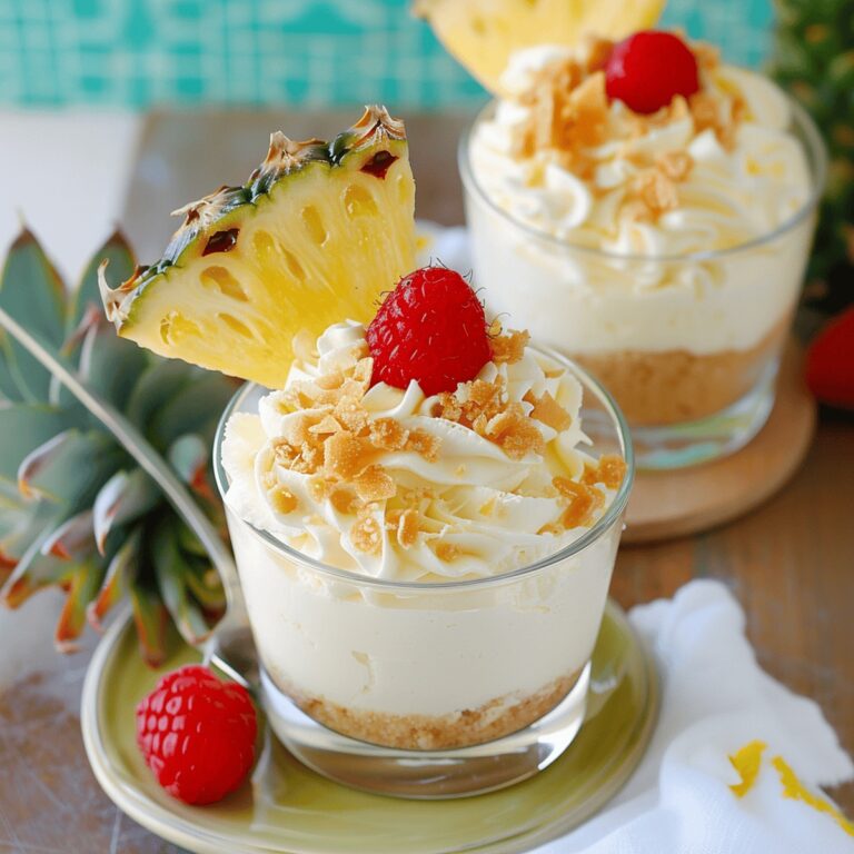 Tropical Pina Colada Cheesecake Mousse Recipe