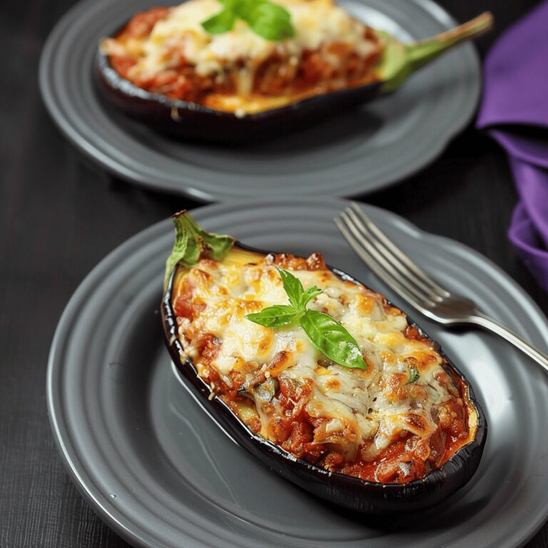 Savory Mediterranean Stuffed Eggplants Recipe