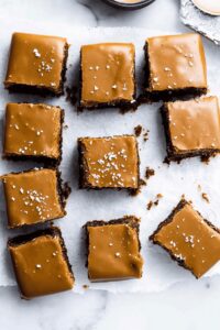 Pretzel Bottom Caramel Brownies Recipe