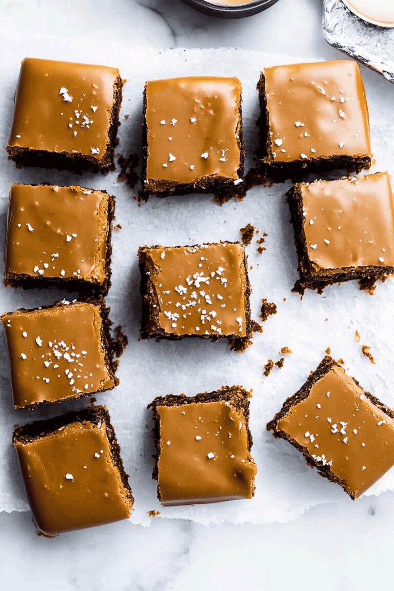 Pretzel Bottom Caramel Brownies Recipe