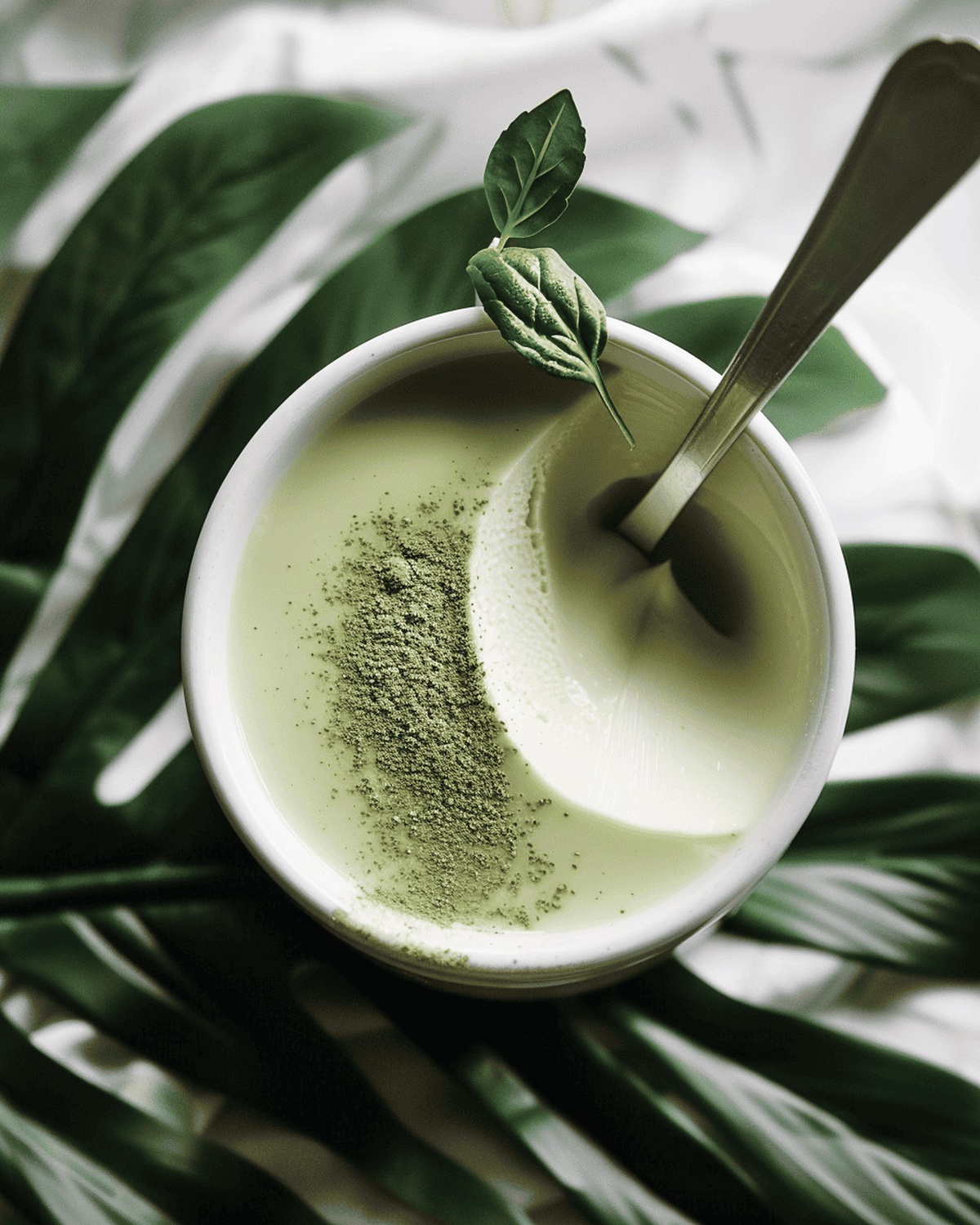 Creamy Coconut & Matcha Panna Cotta Recipe