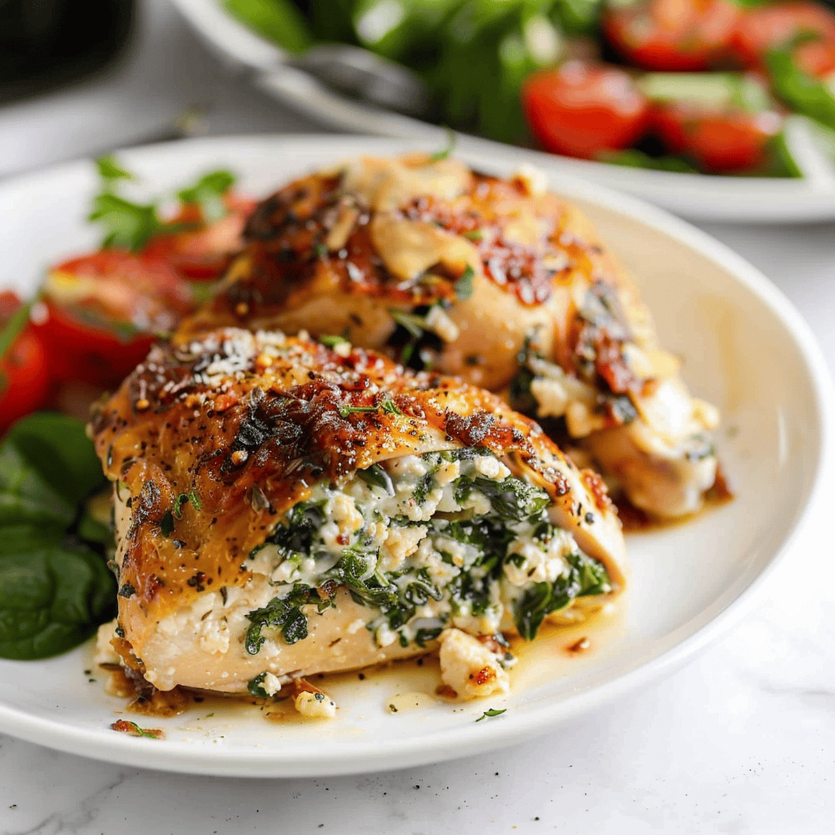 Succulent Spinach Ricotta Stuffed Chicken Recipe