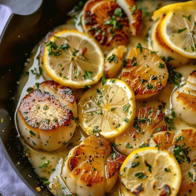Succulent Lemon Garlic Butter Scallops Recipe