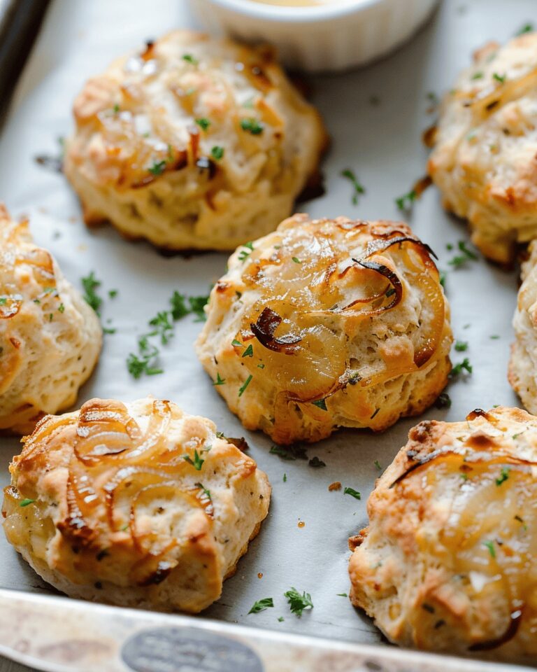 Caramelized Onion and Gruyere Drop Biscuits Recipe