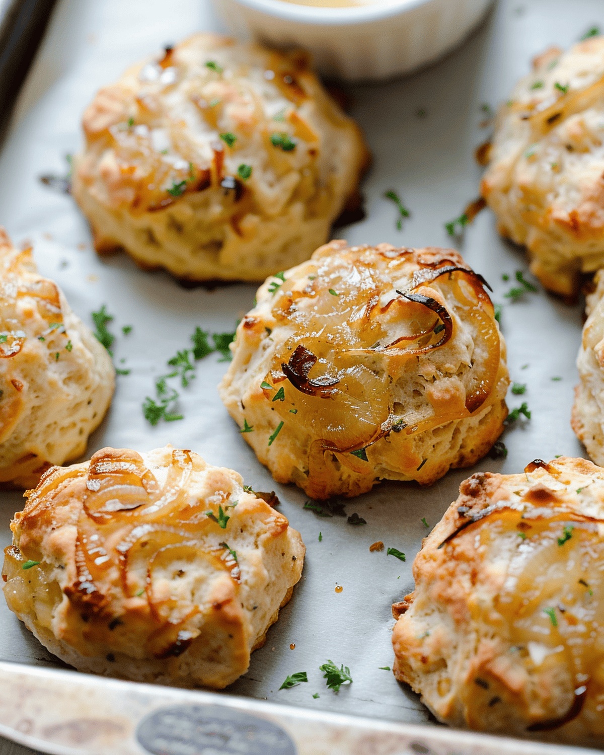 Caramelized Onion and Gruyere Drop Biscuits Recipe