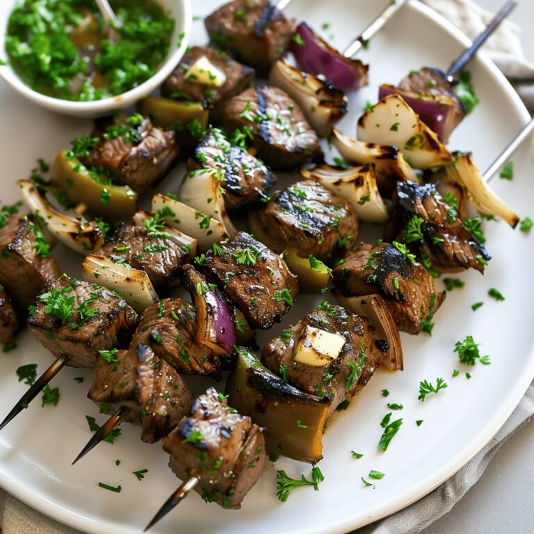 Succulent Garlic Butter Steak Kabobs Recipe