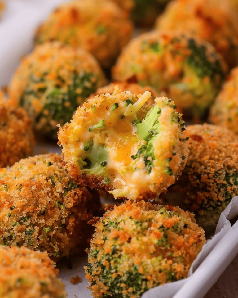 Cheesy Fried Broccoli Bites Recipe