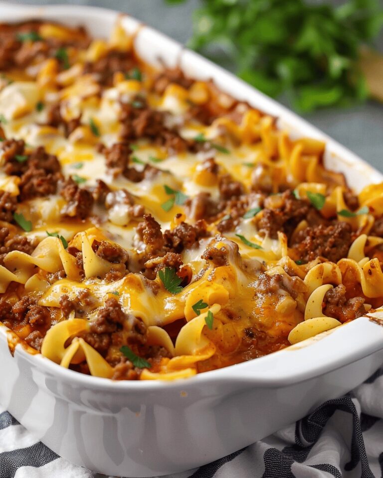Creamy Sour Cream Beef Noodle Bake Recipe