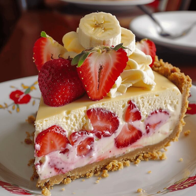 Creamy Banana-Strawberry Cheesecake Fantasy Recipe