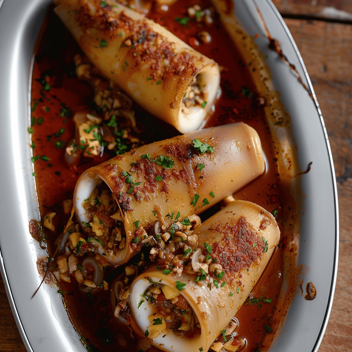 Succulent Mediterranean Stuffed Squid Recipe