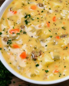 Hearty Crock Pot Cheeseburger Soup Recipe