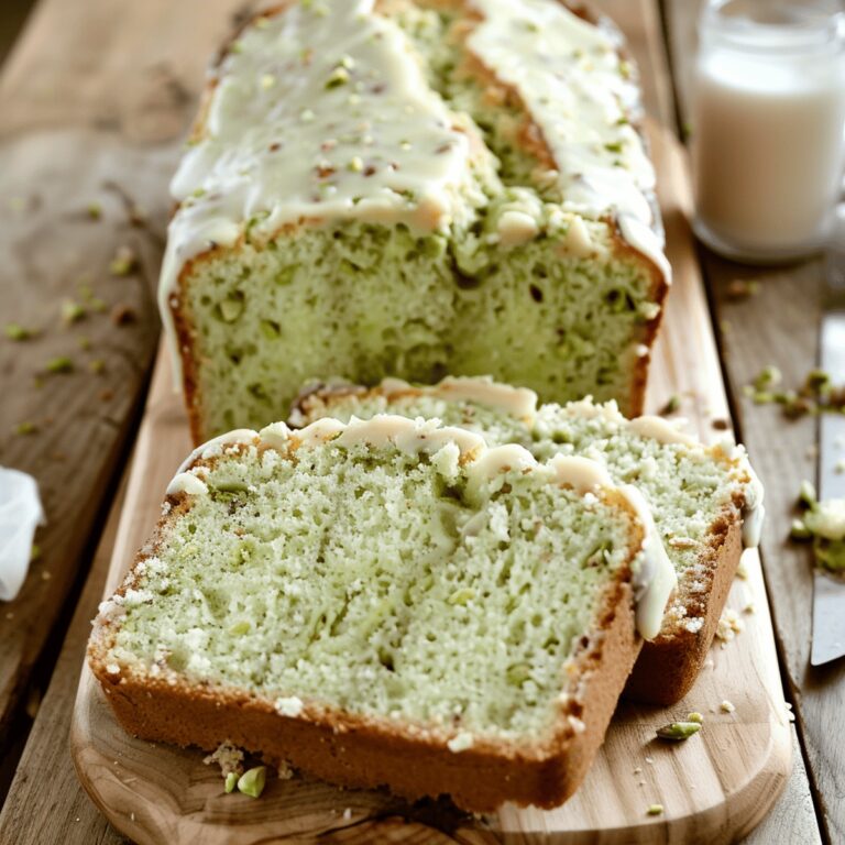 Creamy Pistachio Pudding Bread Recipe