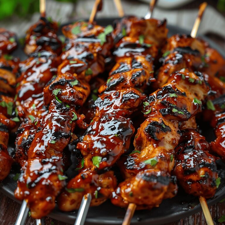 Spicy Honey Chipotle Grilled Chicken Skewers Recipe