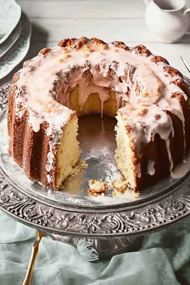 Glazed Buttermilk Donut Cake Recipe