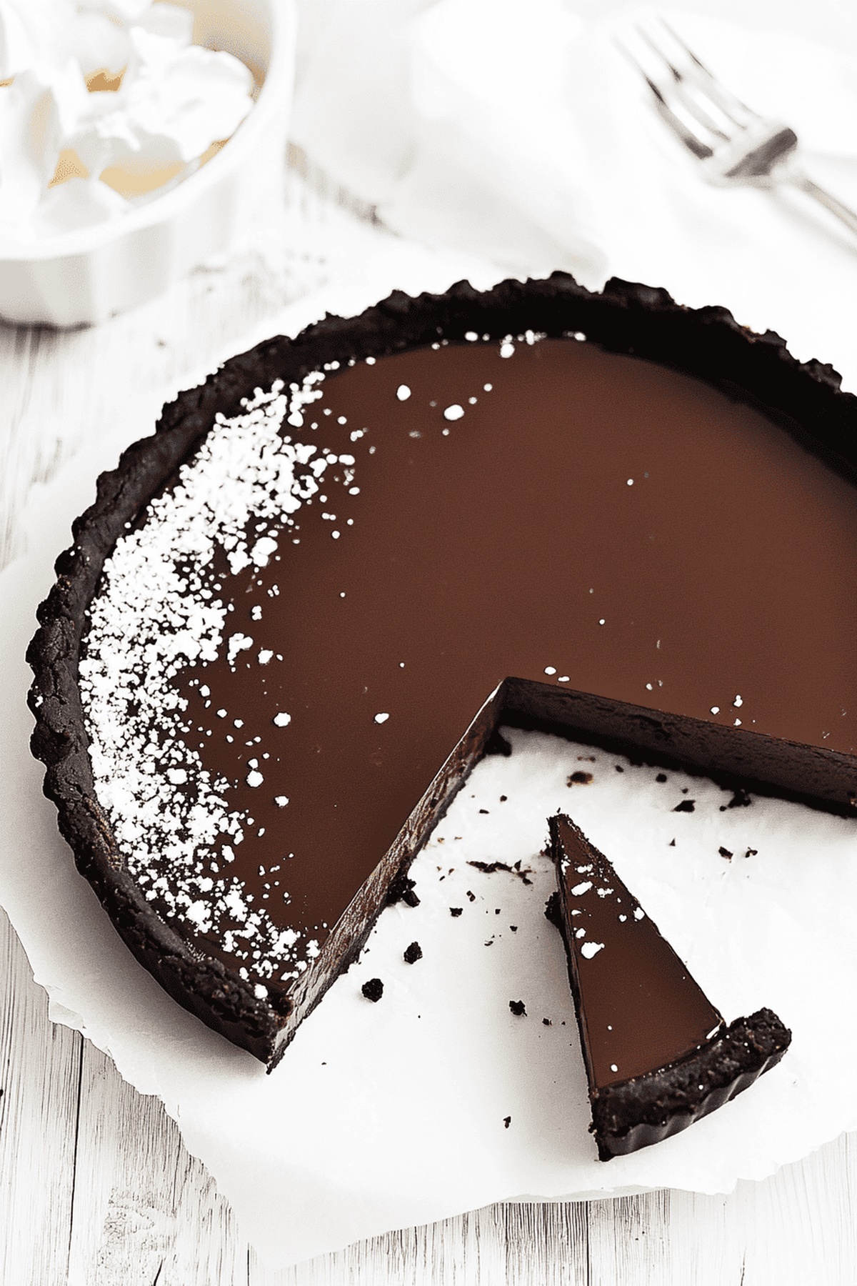 Dark Chocolate Truffle Tart Recipe