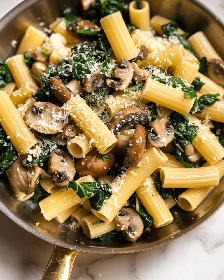 Spinach Mushroom Pasta Recipe