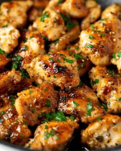 15-Minute Garlic Butter Chicken Bites Recipe
