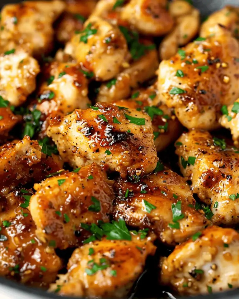 15-Minute Garlic Butter Chicken Bites Recipe