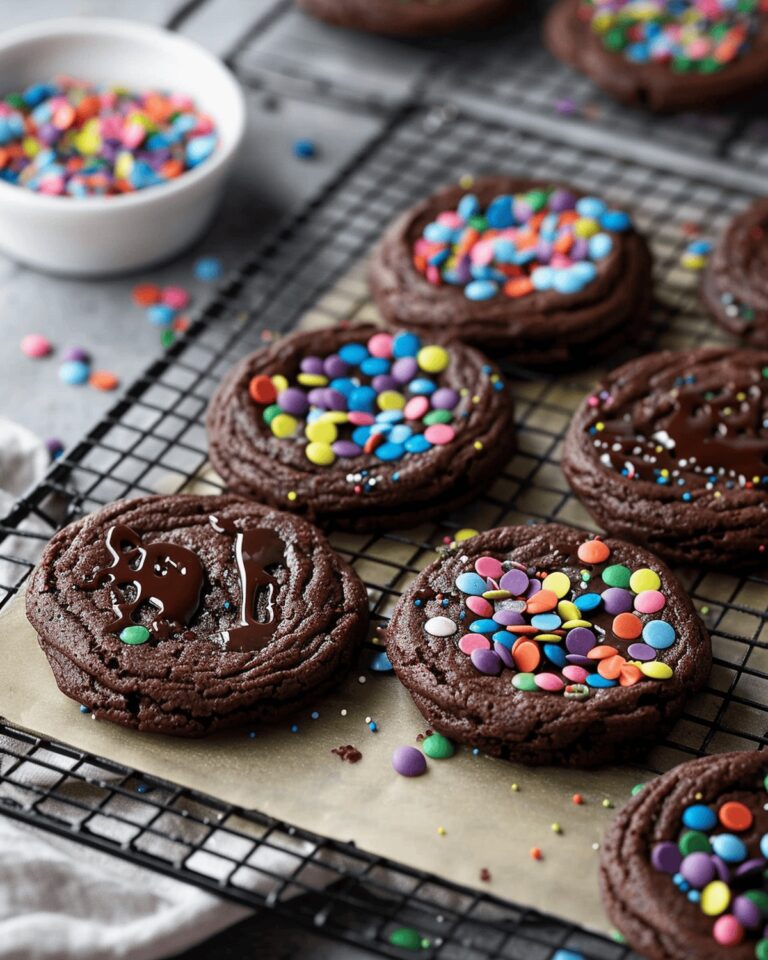 Ganache-Stuffed Cosmic Brownie Cookies Recipe