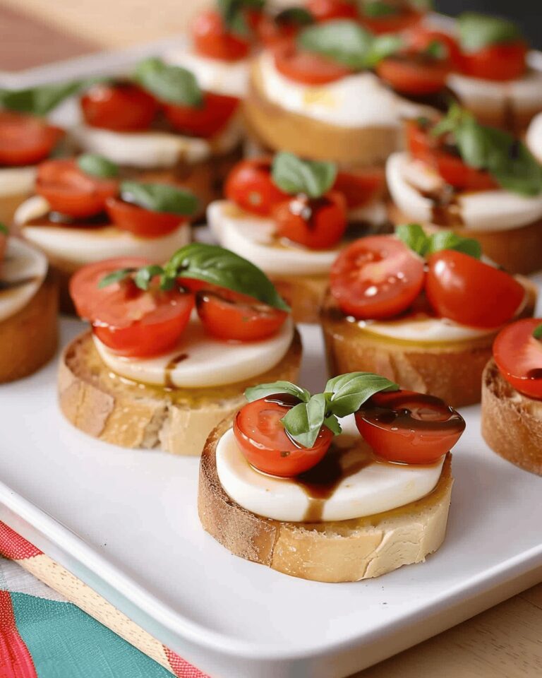 Crispy Caprese Crostini Recipe