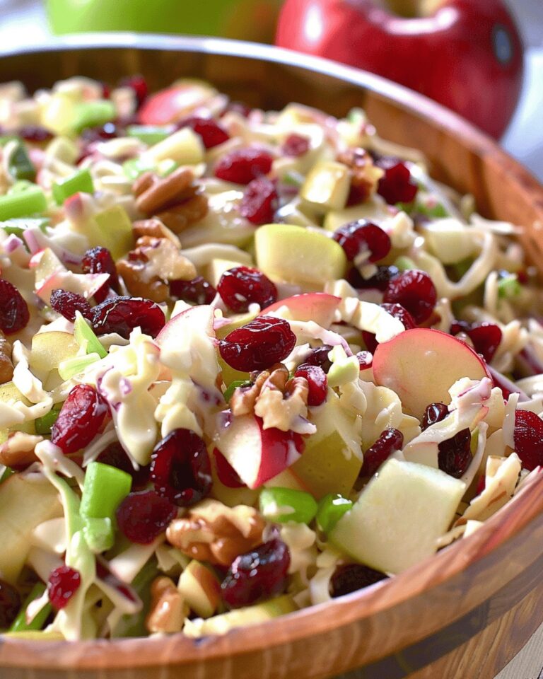 Crisp Apple Cranberry Coleslaw Recipe
