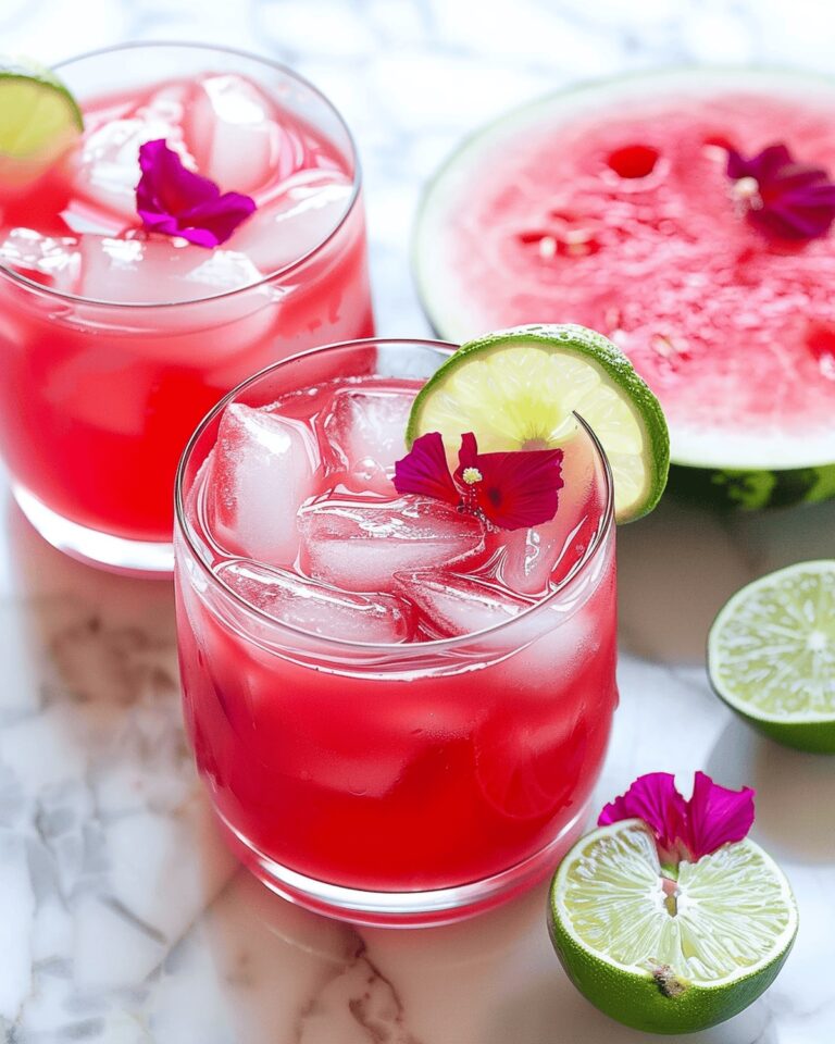 Refreshing Hibiscus Watermelon Agua Fresca Recipe