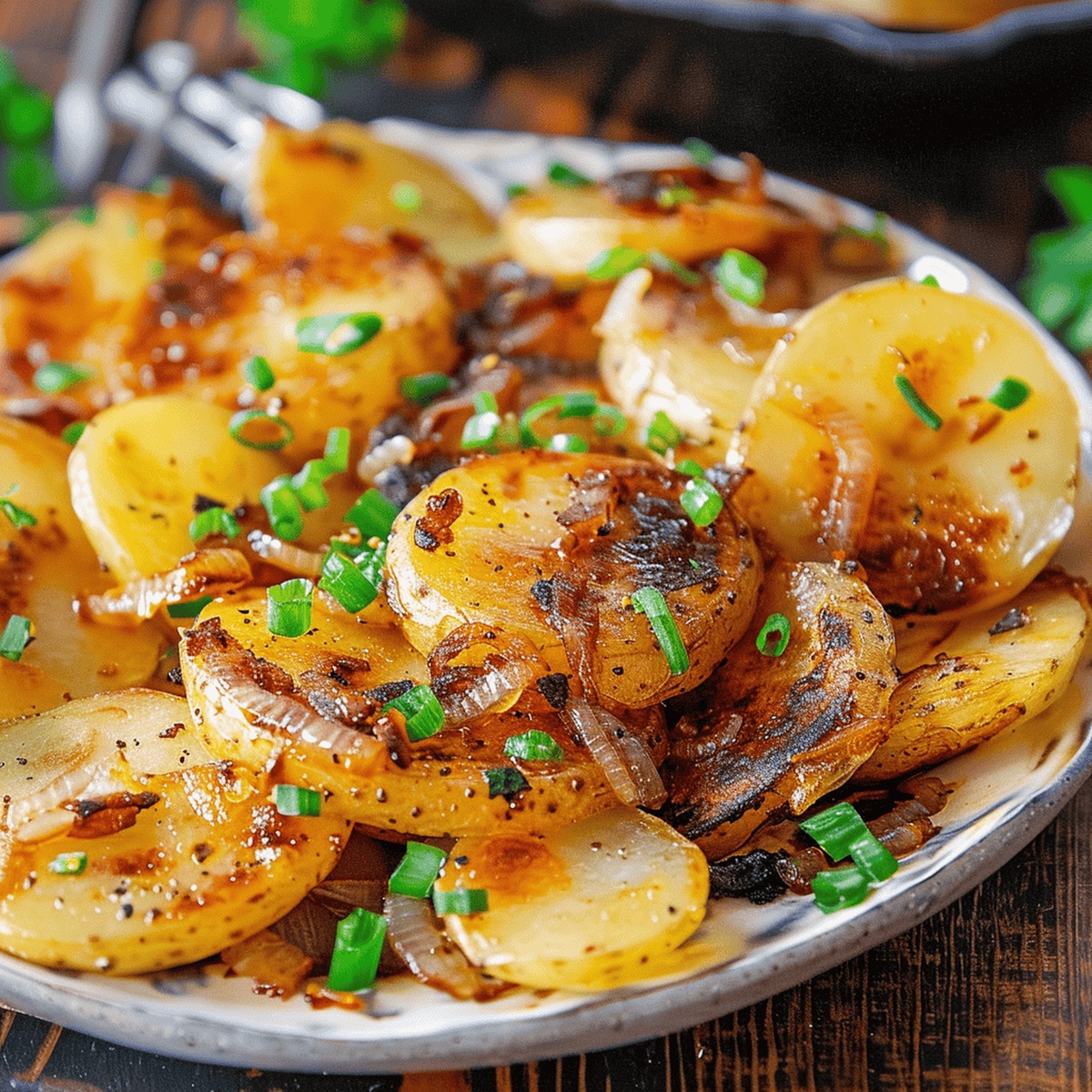 Crispy Fried Potatoes and Onions Recipe