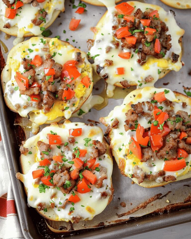 Sausage and Egg Breakfast Pizzas Recipe