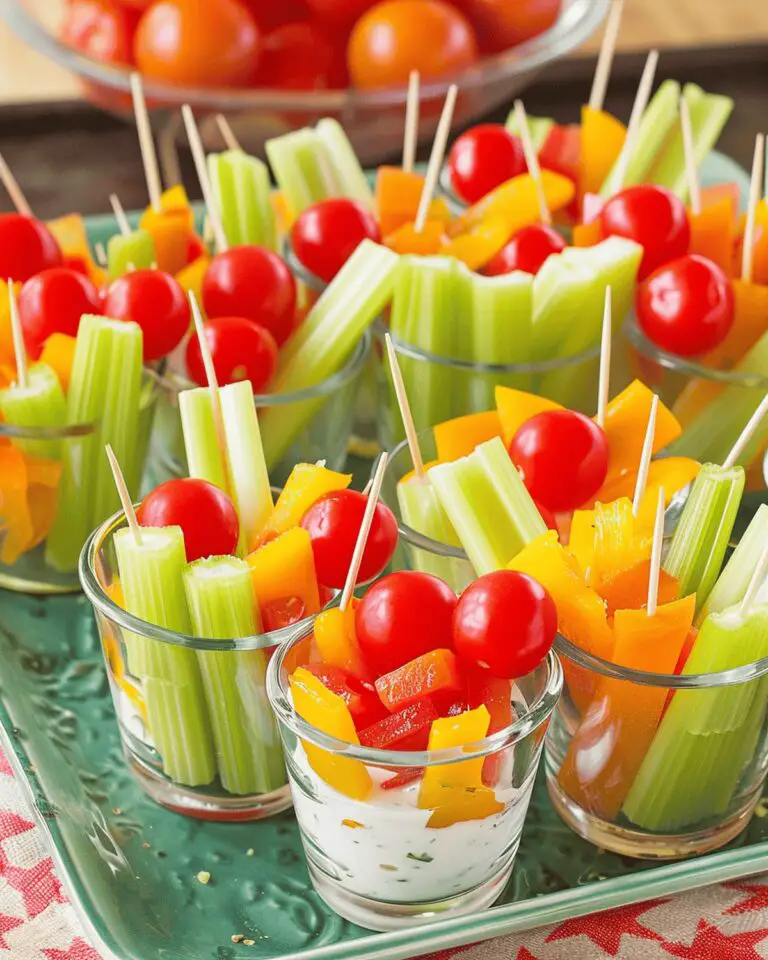 Colorful Veggie Cups Recipe