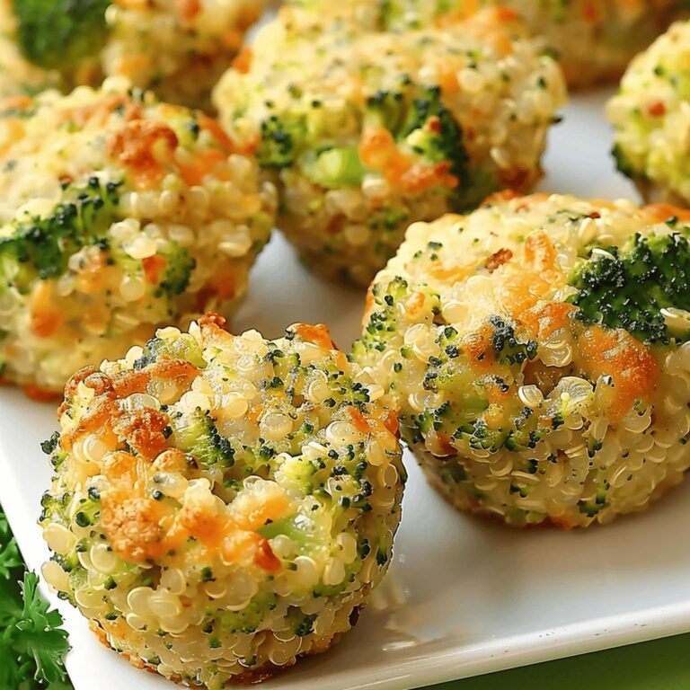 Crispy Broccoli Cheddar Quinoa Bites Recipe