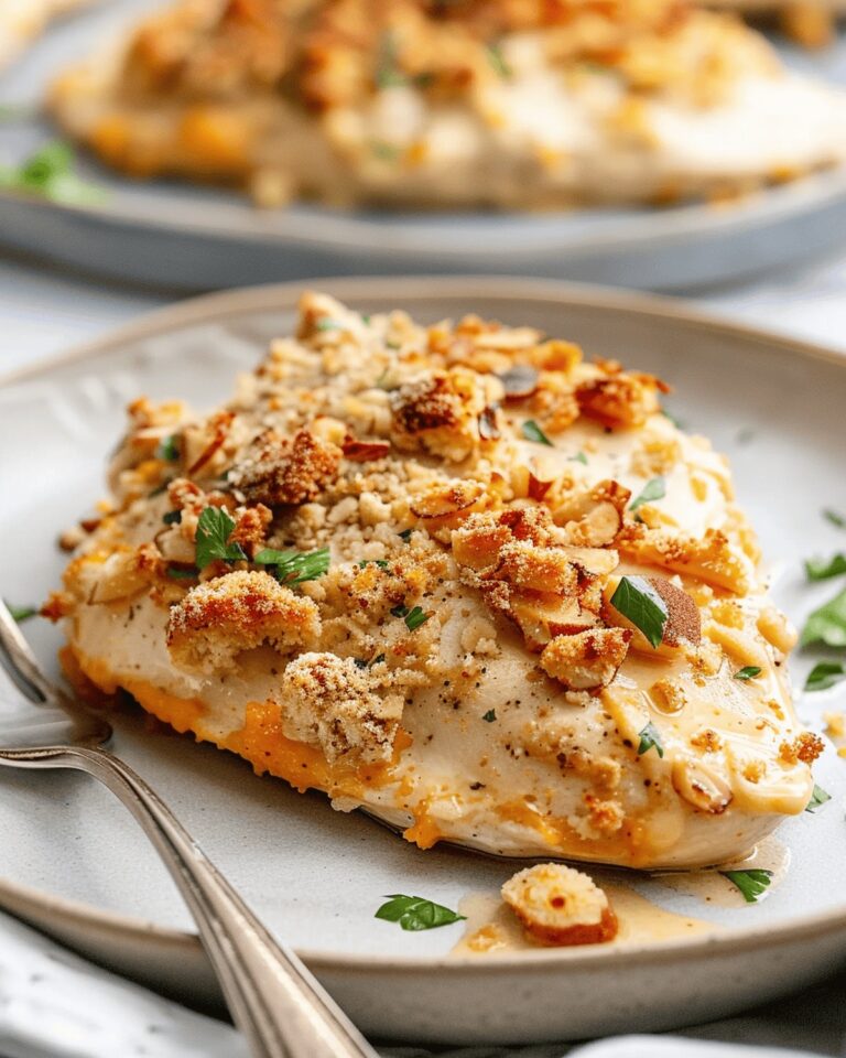 Zesty Cheddar Almond Chicken Recipe