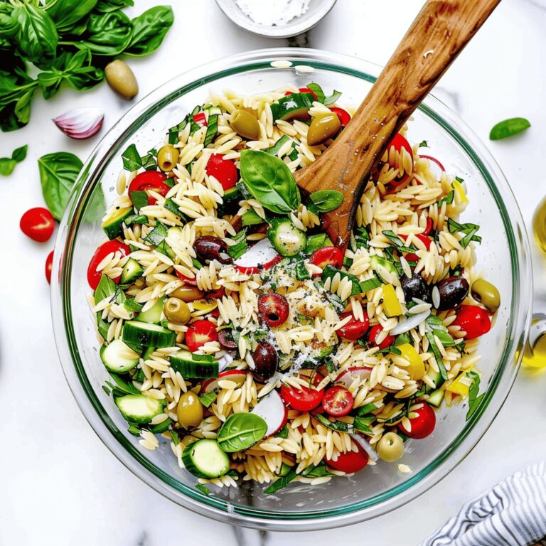 Zesty Mediterranean Orzo Salad Recipe