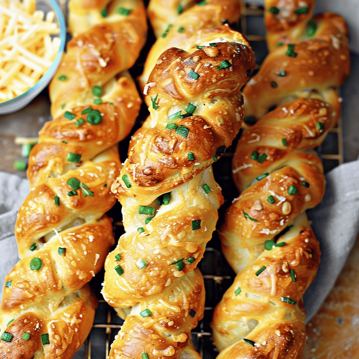 Spicy Jalapeno Cheddar Pretzel Twists Recipe