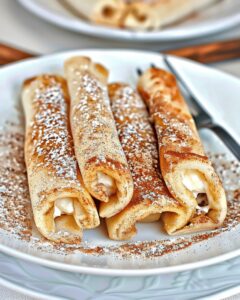 Keto Crispy Cinnamon Cream Cheese Roll Ups Recipe