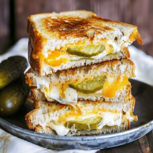 Zesty Pickle Grilled Cheese Sandwich Recipe
