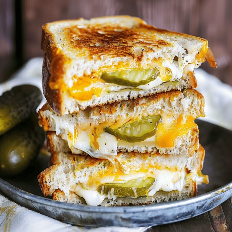 Zesty Pickle Grilled Cheese Sandwich Recipe