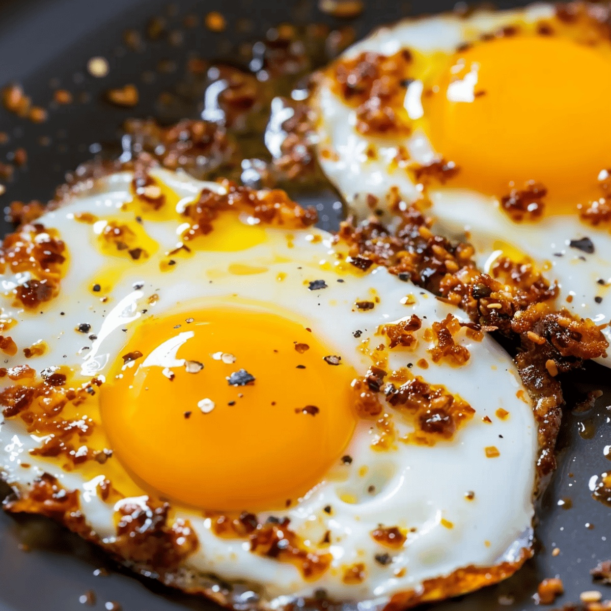 Fiery Chili Crisp Fried Eggs Recipe